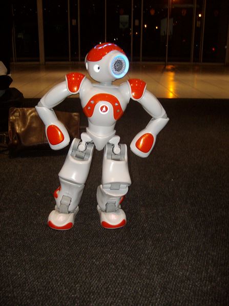 EducationWeek.co.za/ EduWeek | Humanoid robot Nao at E-Tech Africa at African EduWeek on Wednesday